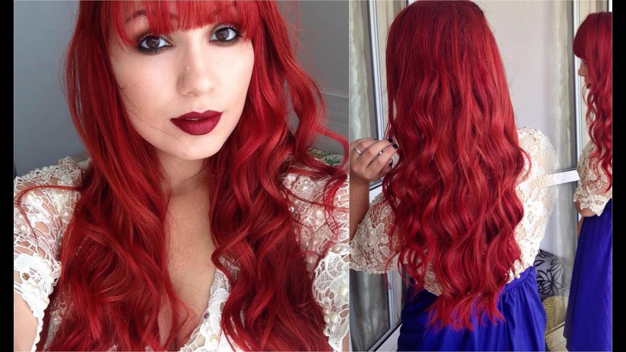 Cabelos | Do RUIVO ACOBREADO ao VERMELHO ARIEL em 1 DIA ♡  KAMALEOAH
