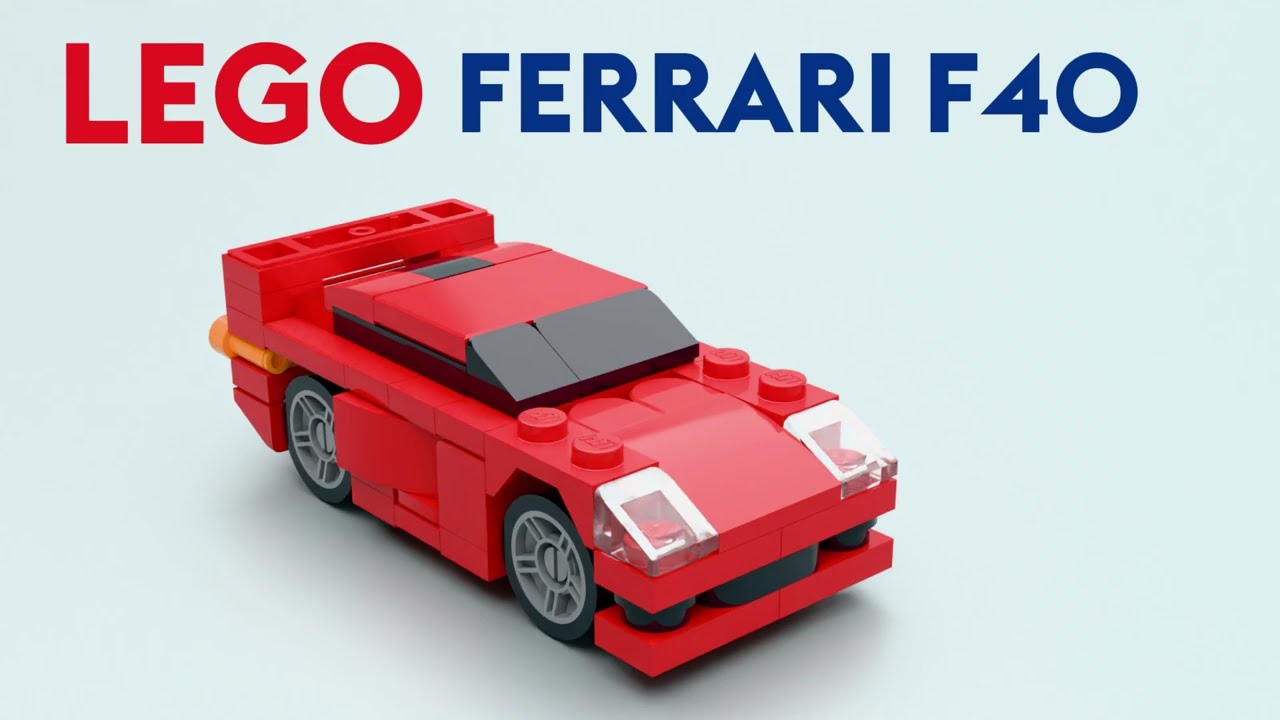 Ferrari F40 LEGO Tutorial | 70 Piece Build