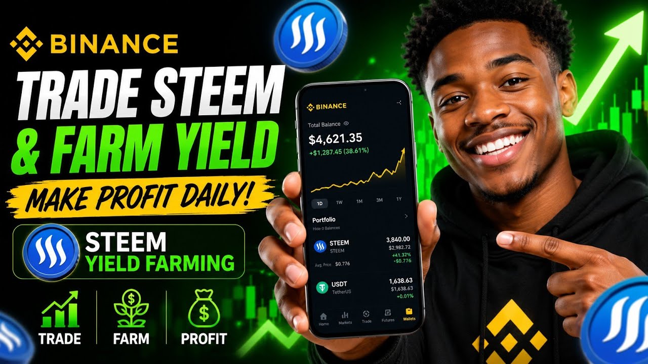 🚀 Trade STEEM & Farm Yield on Binance | My Daily Crypto Profit Strategy 💰📈