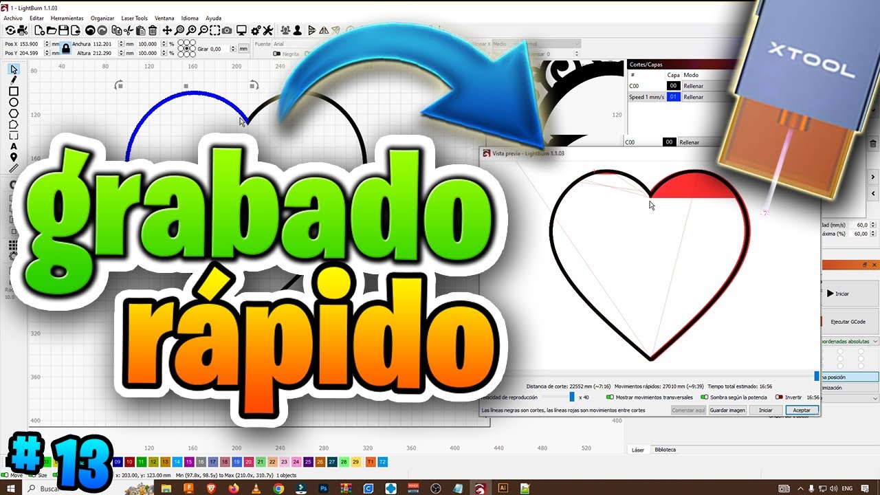 ✅Curso Corte l&aacute;ser: #13✅grabado m&aacute;s r&aacute;pido