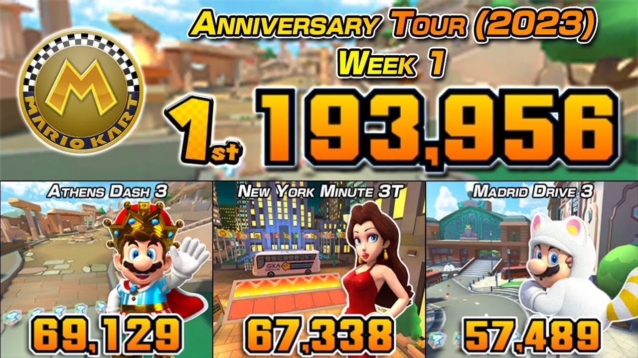IT'S ENDING... | Mario Kart Tour | 4th Anniversary Tour Week 1 Ranked Cup (194K) | Tier 99 | Lv 400