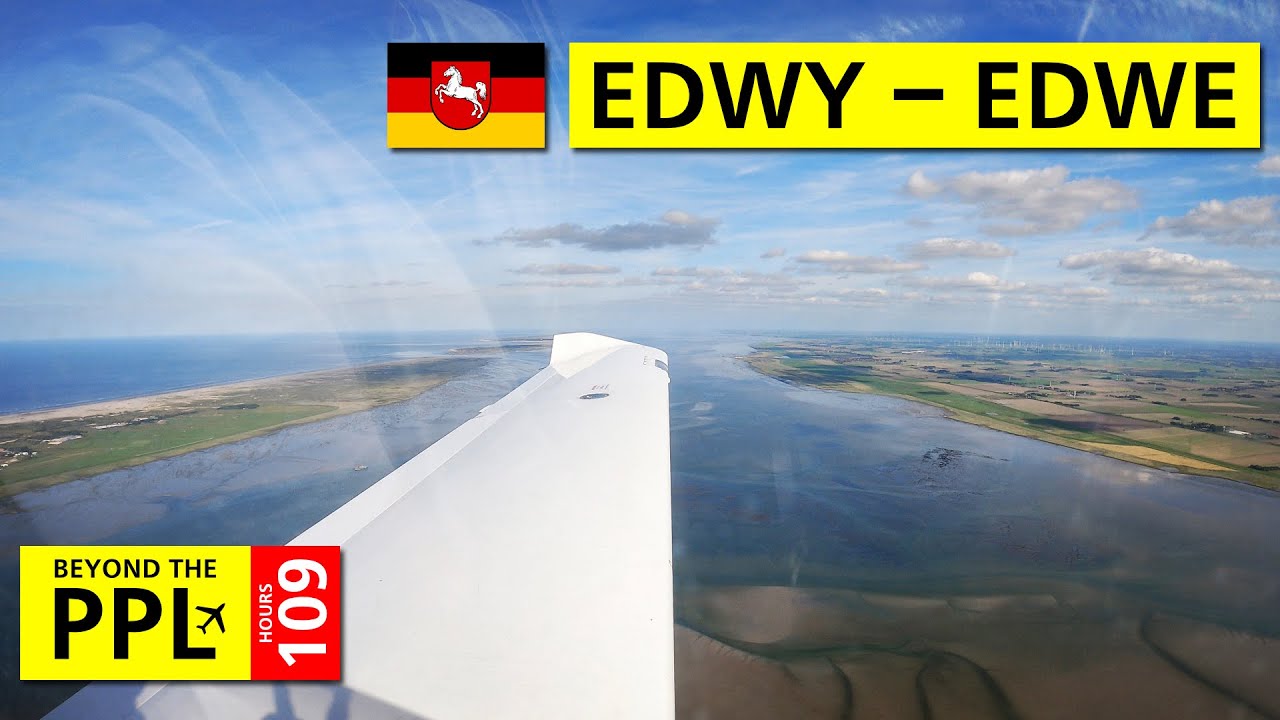 Across the Wadden Sea: from Norderney (EDWY) to Emden (EDWE) for fuel - my shortest flight to date