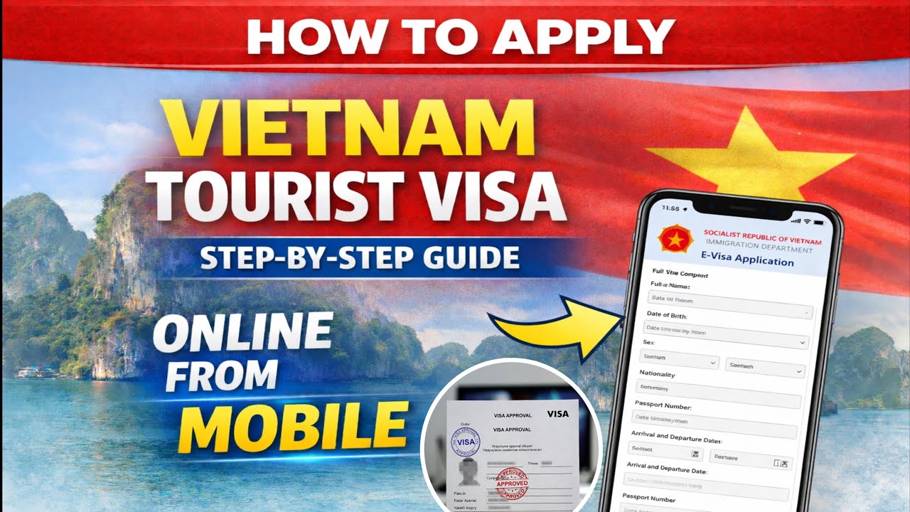 How To Apply Veitnam Tourist Visa Online From Mobile | Step By Step Guide | The Alpha Travel