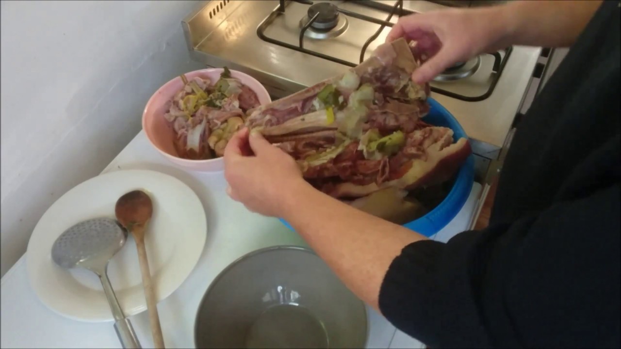 Zult (hoofdkaas) maken van varkenskop