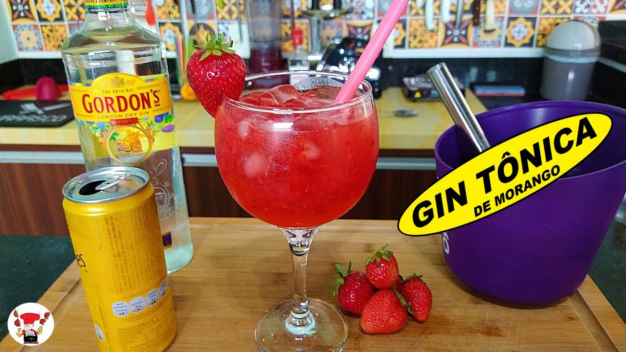 Como Fazer Gin Tônica de Morango Perfeito