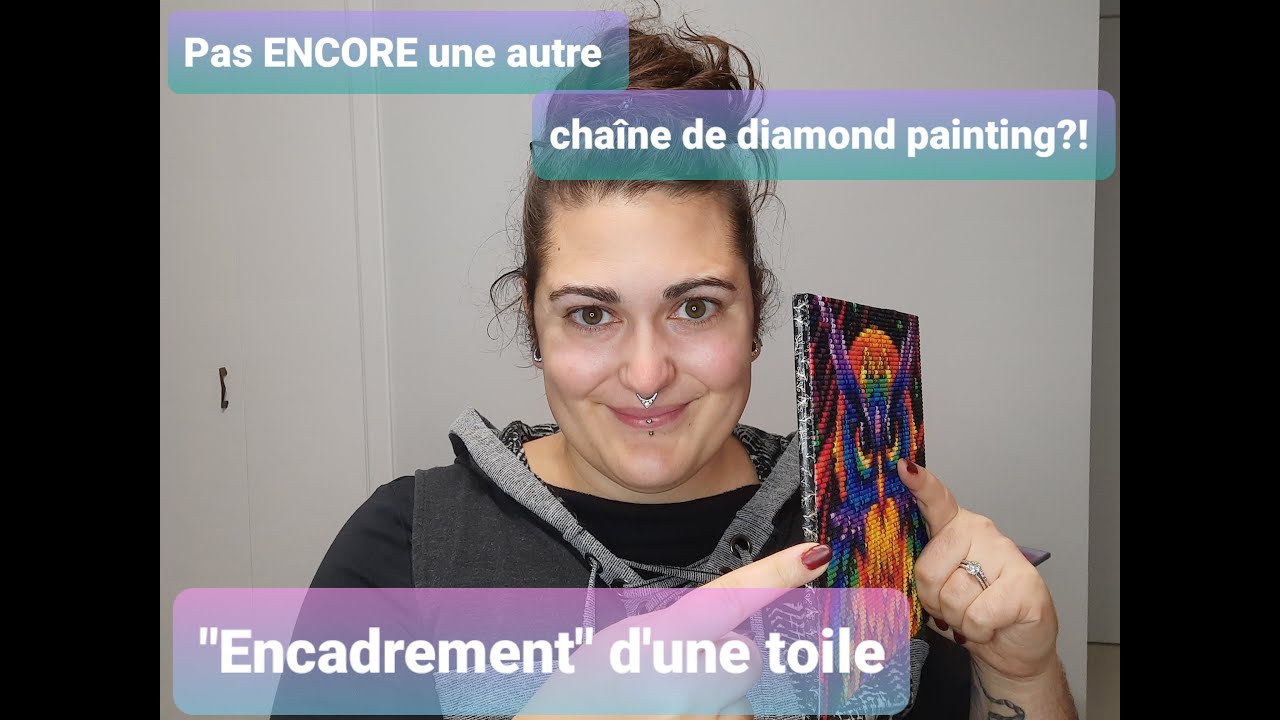 Diamond Painting  - Encadrement d'une toile pour affichage