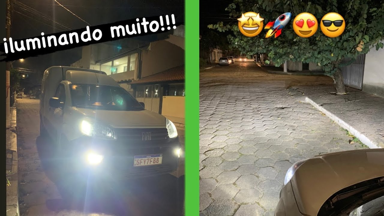 Como trocar as lâmpadas do farol neblina da Nova Fiorino 23/24 • Lâmpada de Led DAWNKNIGHT K7C 150w