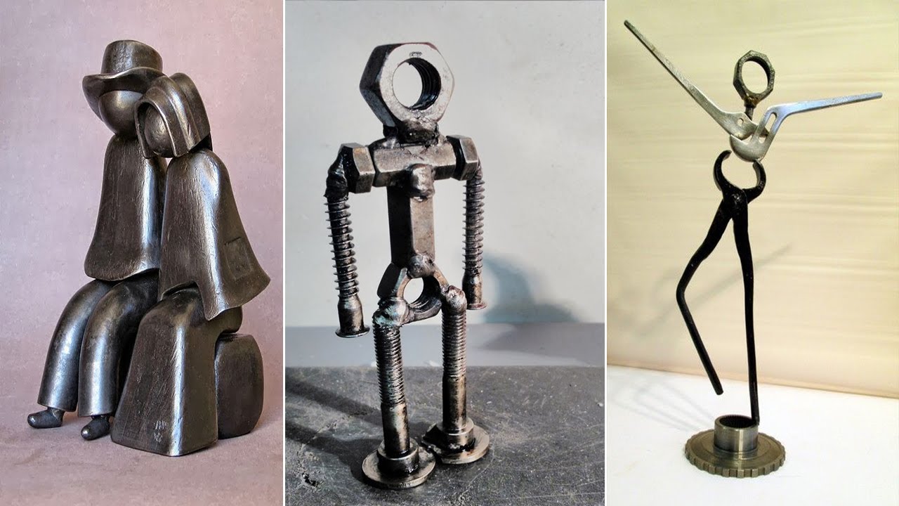 Figuras ,muñecos, personas || arte en metal || ideas reciclaje