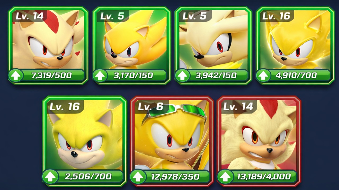 Sonic Forces Speed battle - All Super Characters Battle (Shadow, Classic, Silver, Sonic, Movie, Ext)