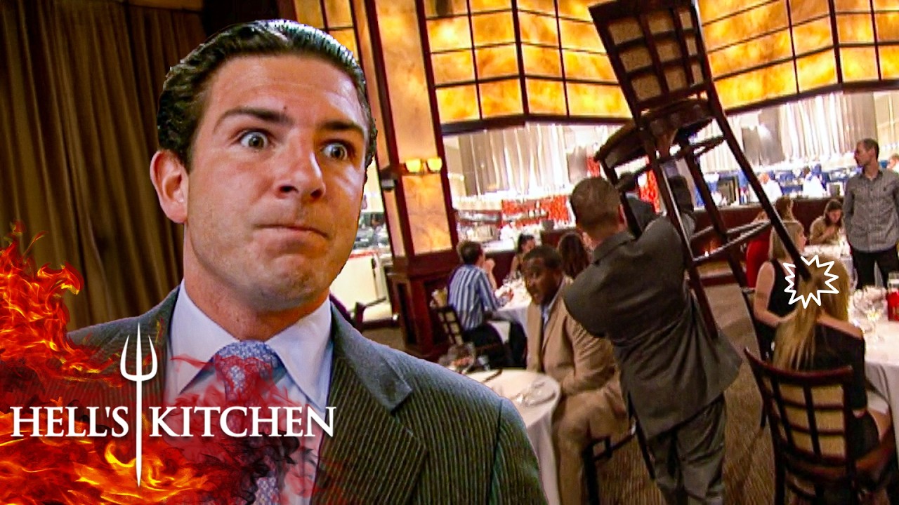 Diner Gets Hit in the Head & Female Hannibal Lecter Scares Chef Ramsay | Hell&rsquo;s Kitchen