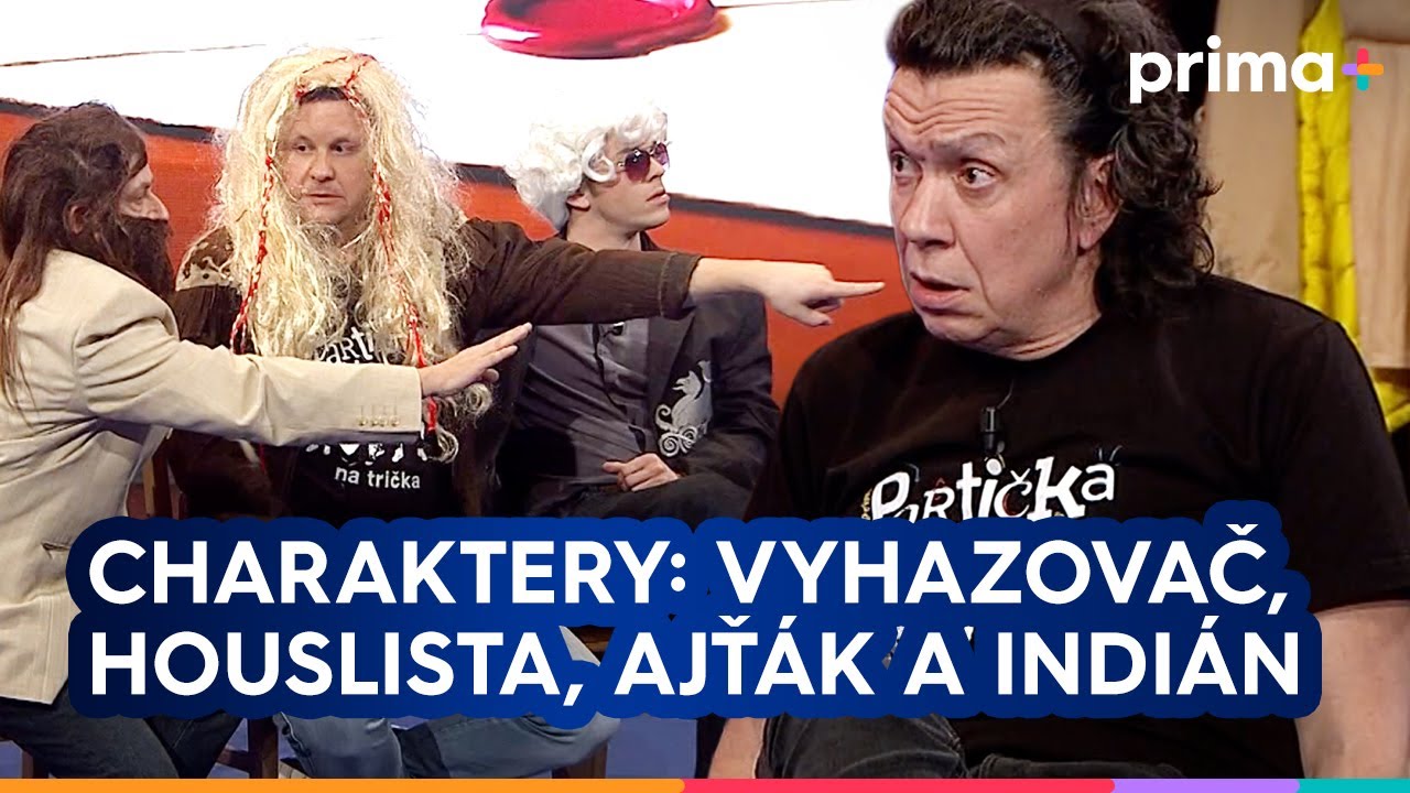 Partička: Charaktery v obálce: homo vyhazovač, houslista hrubián, Drákula ajťák a nacistický indián