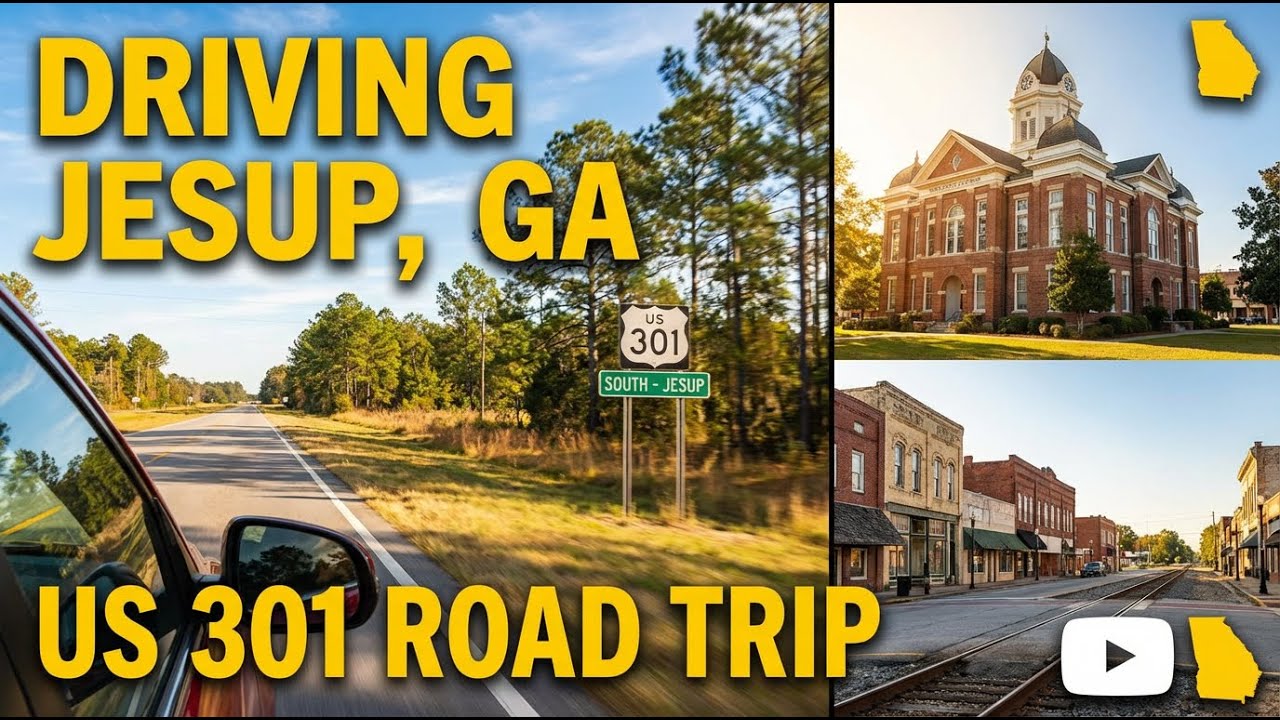 Driving around Jesup, Georgia on US 301