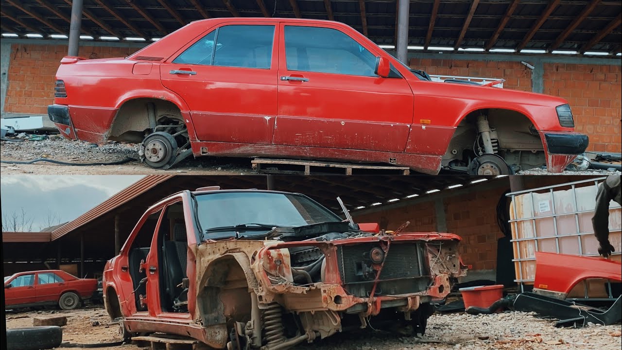 Dismantling of Mercedes Benz 190E