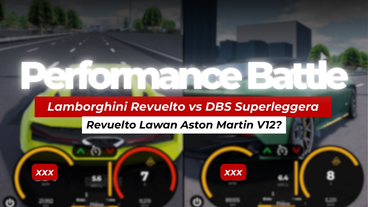 Lamborghini Revuelto vs Aston Martin DBS Superleggera - Battle Acceleration