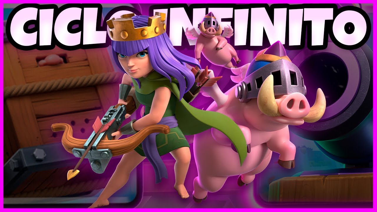 DECK DE CICLO INFINITO DE PORCOS REAIS EVO TOP 1 DO CLASH ROYALE