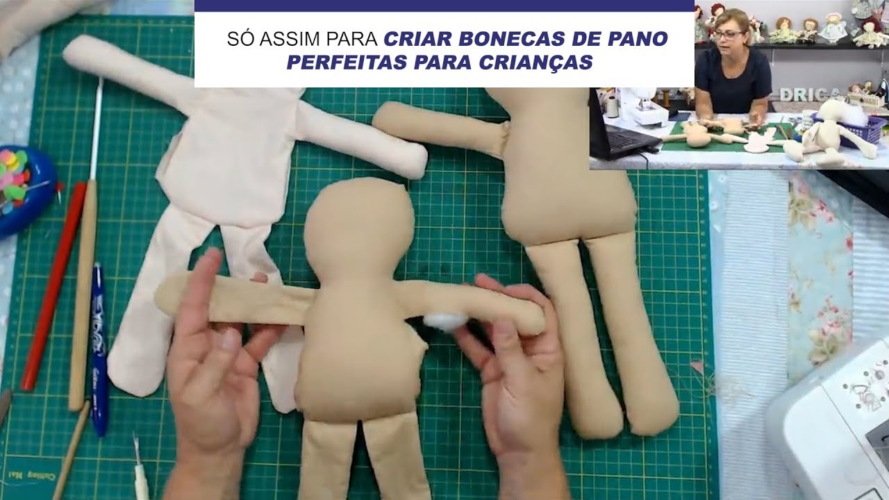 SÓ ASSIM PARA CRIAR BONECAS DE PANO PERFEITAS PARA CRIANÇAS