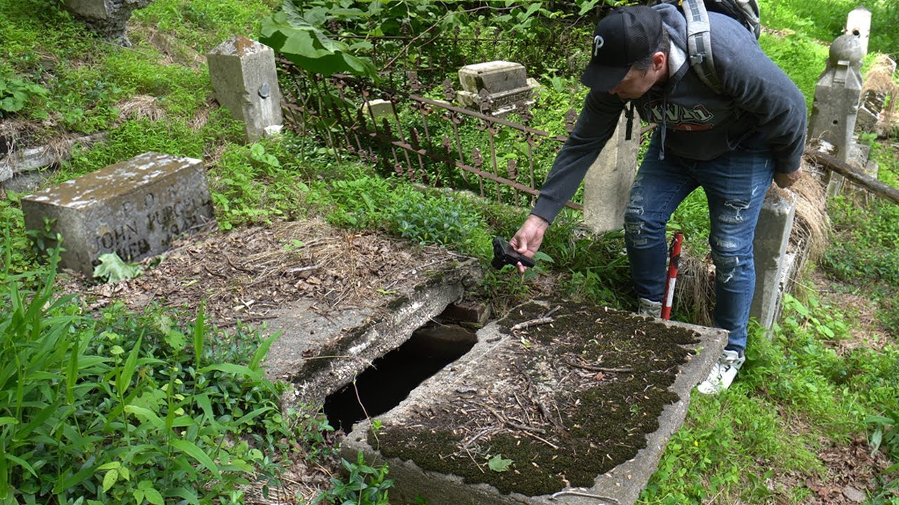 Open Crypt in an Abandoned Cemetery