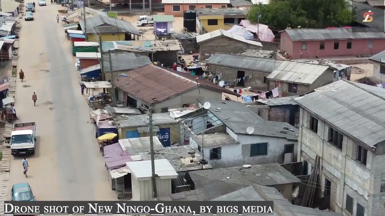 I can't believe this is how New Ningo look like..A drone shot of New Ningo-Ghana
