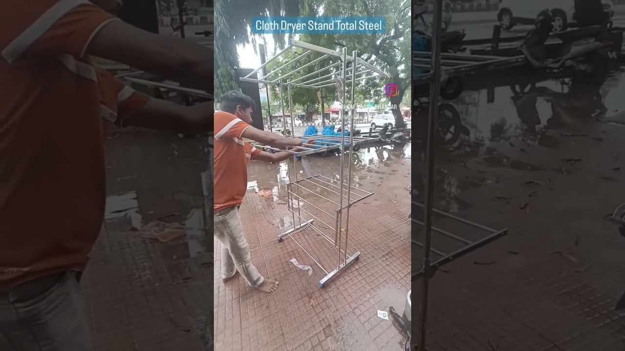 3 Layer Cloth Dryer Stand total made from steel || Cloth dryer for monsoon premium quality