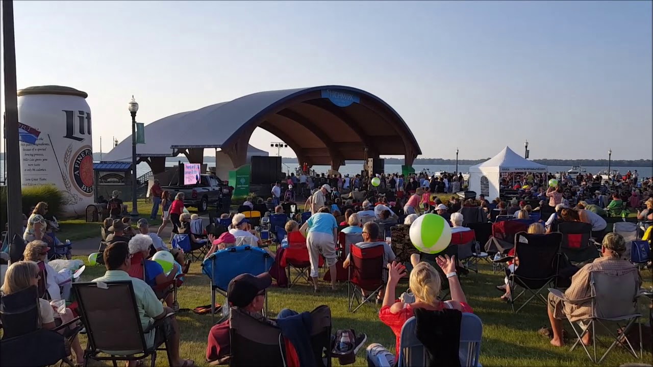 Brevillier Village beach ball launch at 8 Great Tuesdays Aug 15 2017