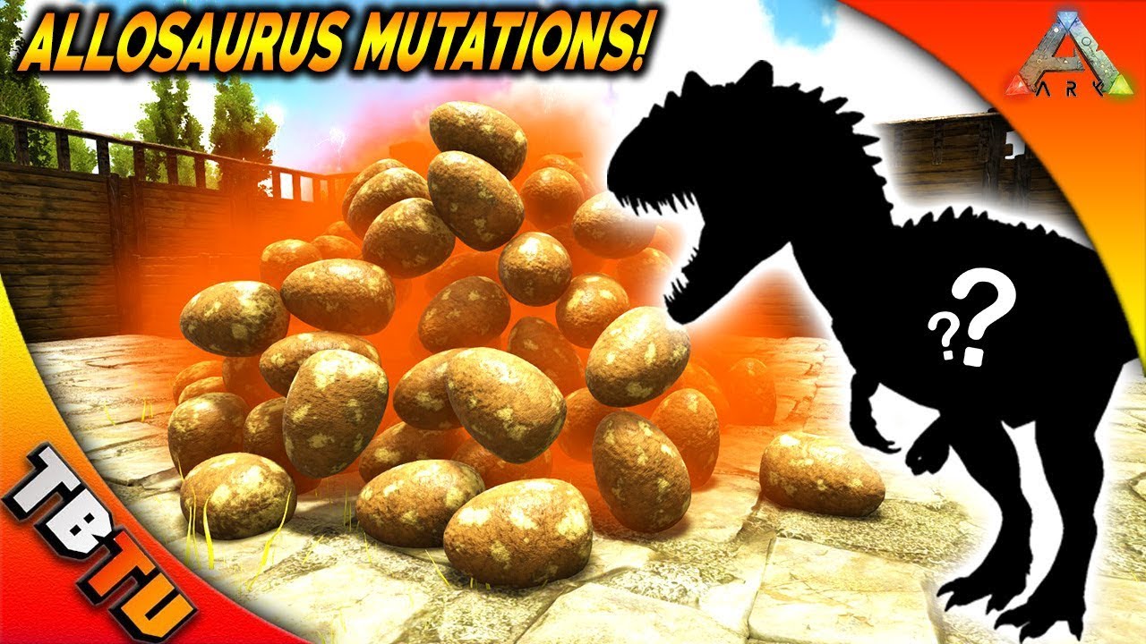 FULLY MUTATED ALLOSAURUS! ALLOSAURUS BREEDING AND MUTATIONS! Ark: Survival Evolved Zoo
