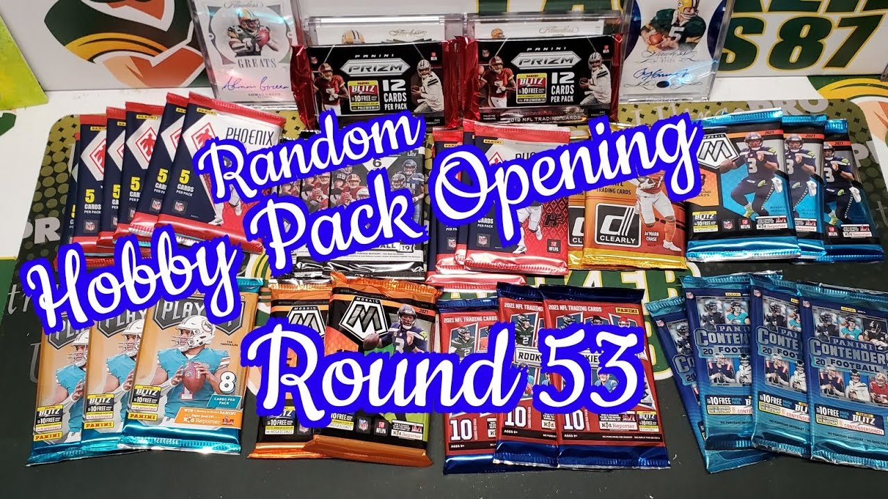 Random Football Card Hobby Pack Opening Round 53!