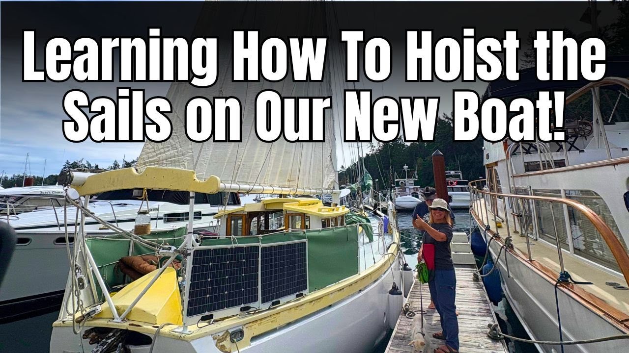 Знакомство с нашей деревянной парусной лодкой — Поднятие парусов (Эпизод 3)