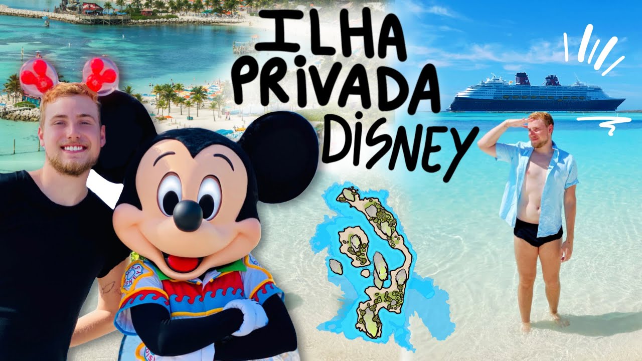 Ilha Disney Castway Cay no paraíso de Bahamas: CRUZEIRO DISNEY Ep. 4 | Igor Saringer Disney Cruise