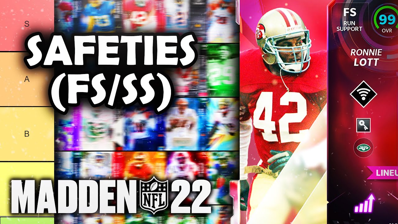 RANKING the BEST Safeties (FS/SS UPDATED) in Madden 22 Ultimate Team (Tier List)