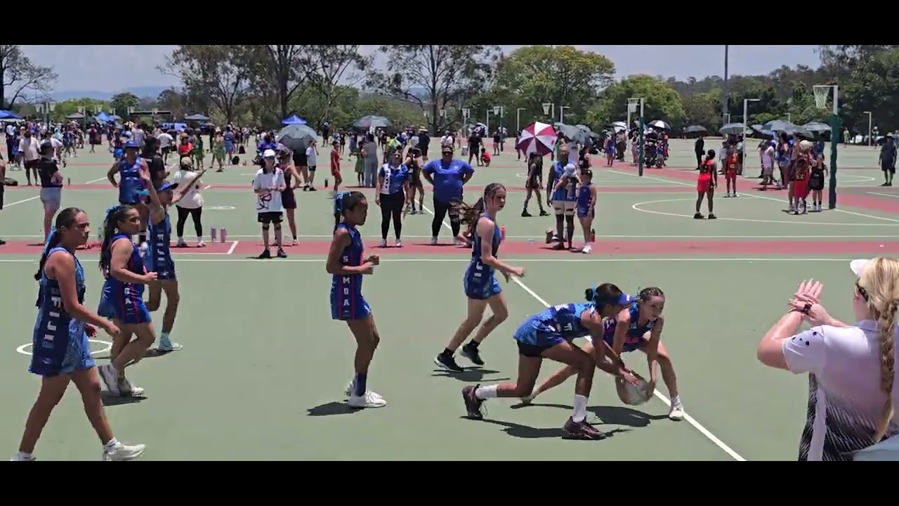 Qld Samoa Netball U12 Development Team Latu vs Qld Fiji. 2025