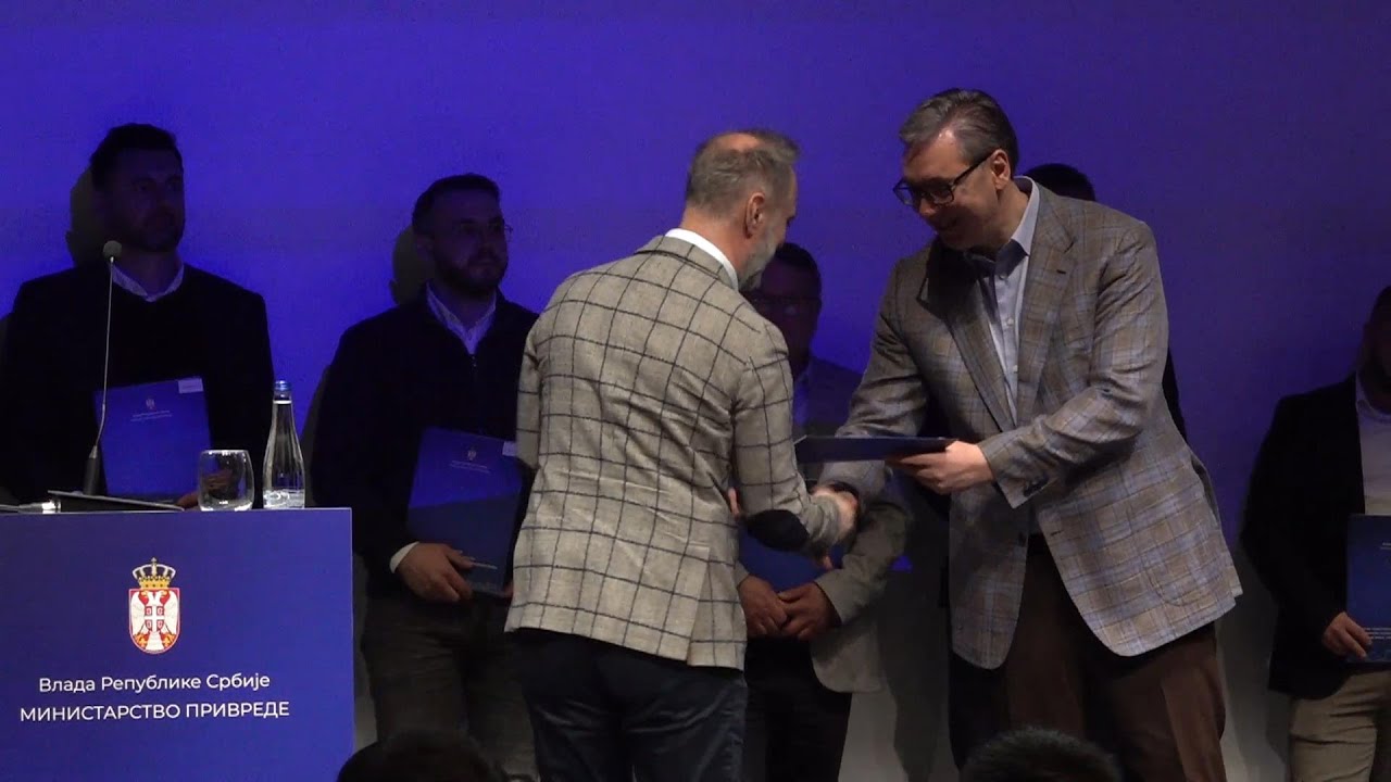 Predsednik Srbije Aleksandar Vučić na svečanoj ceremoniji u Ložionici