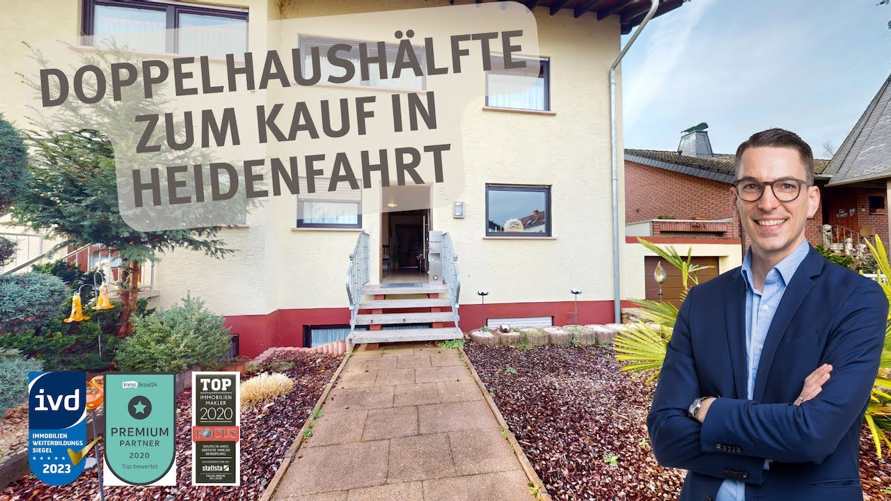 🏡📹 Gepflegte Doppelhaushälfte mit Garage und kleinem Garten zum Kauf in ruhiger Sackgasse 📹🏡