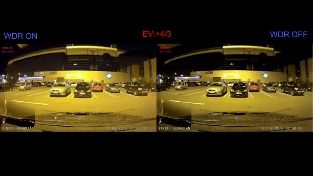 WDR On / OFF vs EV ( Exposure Value ). Night