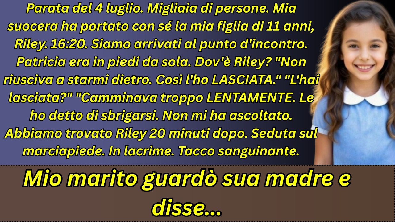 Mia suocera ha lasciato sola mia figlia durante la parata: il motivo è assurdo