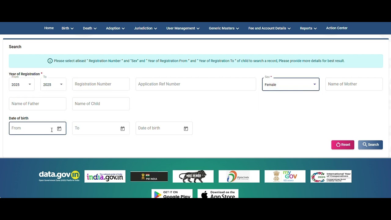 Add Child Name on Birth certificate #CRS Portal