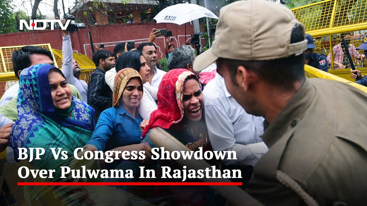 BJP vs Congress Over Pulwama Widows' Rajasthan Protest | The News