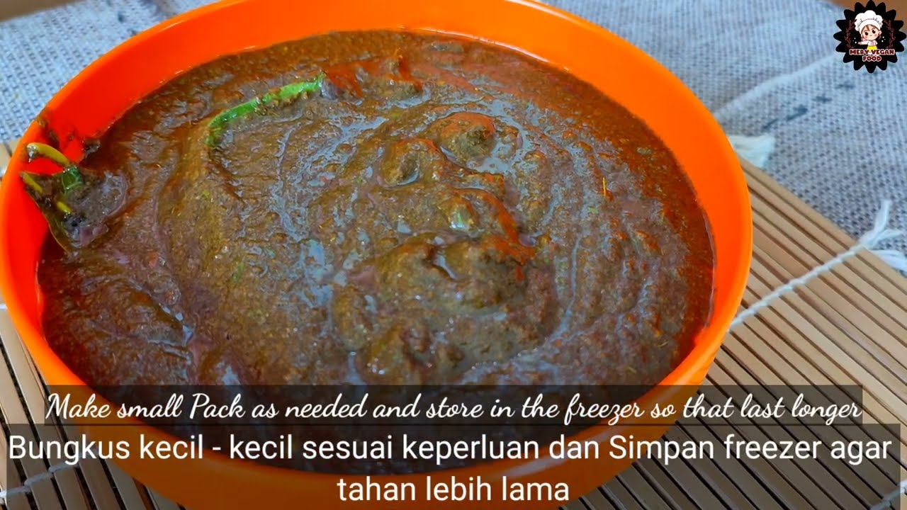 Cara membuat bumbu rawon vegan | how to make authentic indonesian spices 