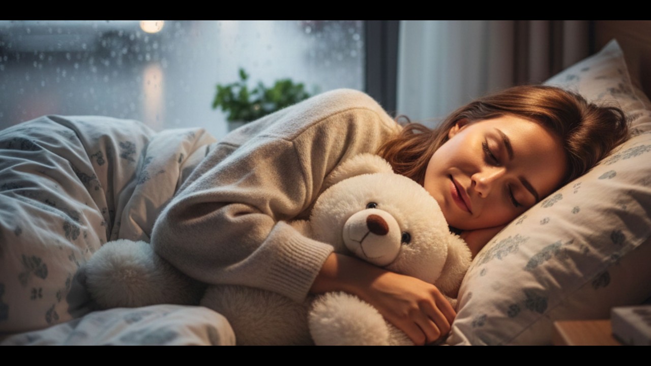 Relaxing Piano Music & ASMR Rains For Sleep  Música de piano relaxante e sons de chuva para dormir