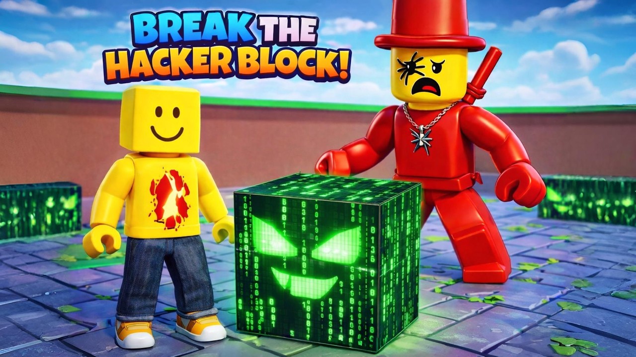 Break a Lucky Block Challenge (Hacker Edition) Roblox...
