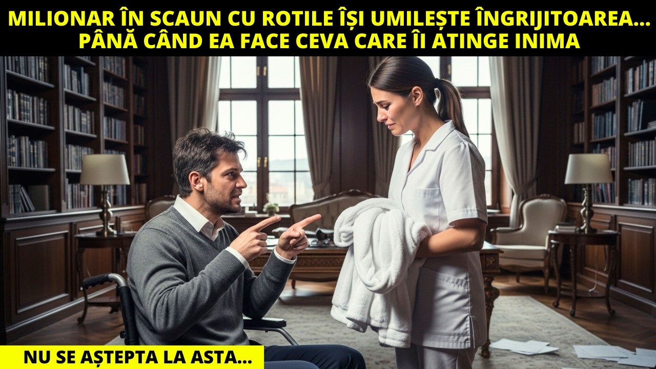 MILIONAR ÎN SCAUN CU ROTILE ÎȘI UMILEȘTE ÎNGRIJITOAREA… PÂNĂ CÂND EA FACE CEVA CARE ÎI ATINGE INIMA