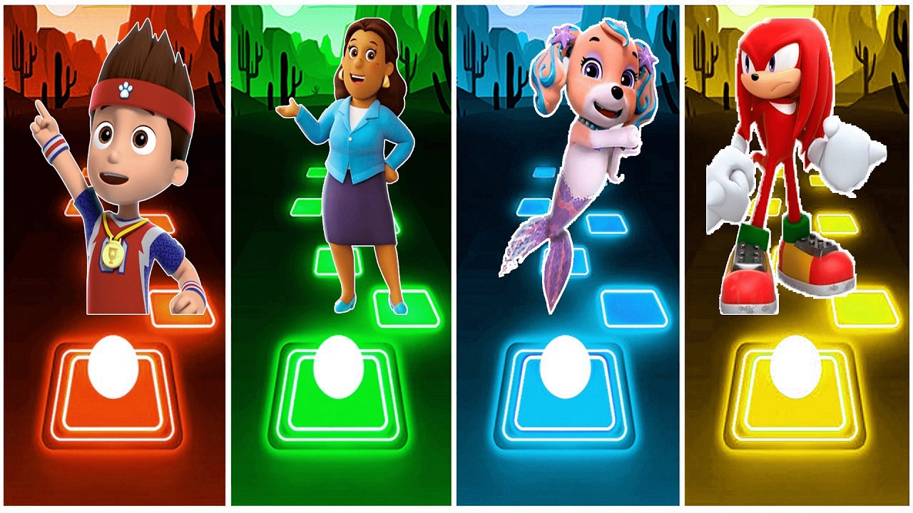 Ryder 🆚 GoodWay 🆚 Coral 🆚 Knuckles.🎶 Who Is Best?