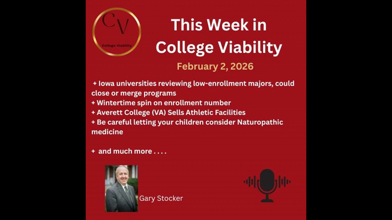 This Week In College Viability (TWICV) for Feb 02, 2026