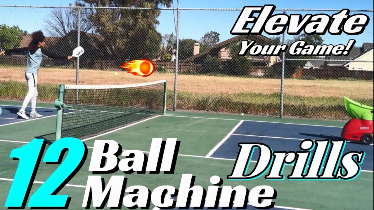 12 Ball Machine Drills To Improve Your Pickleball