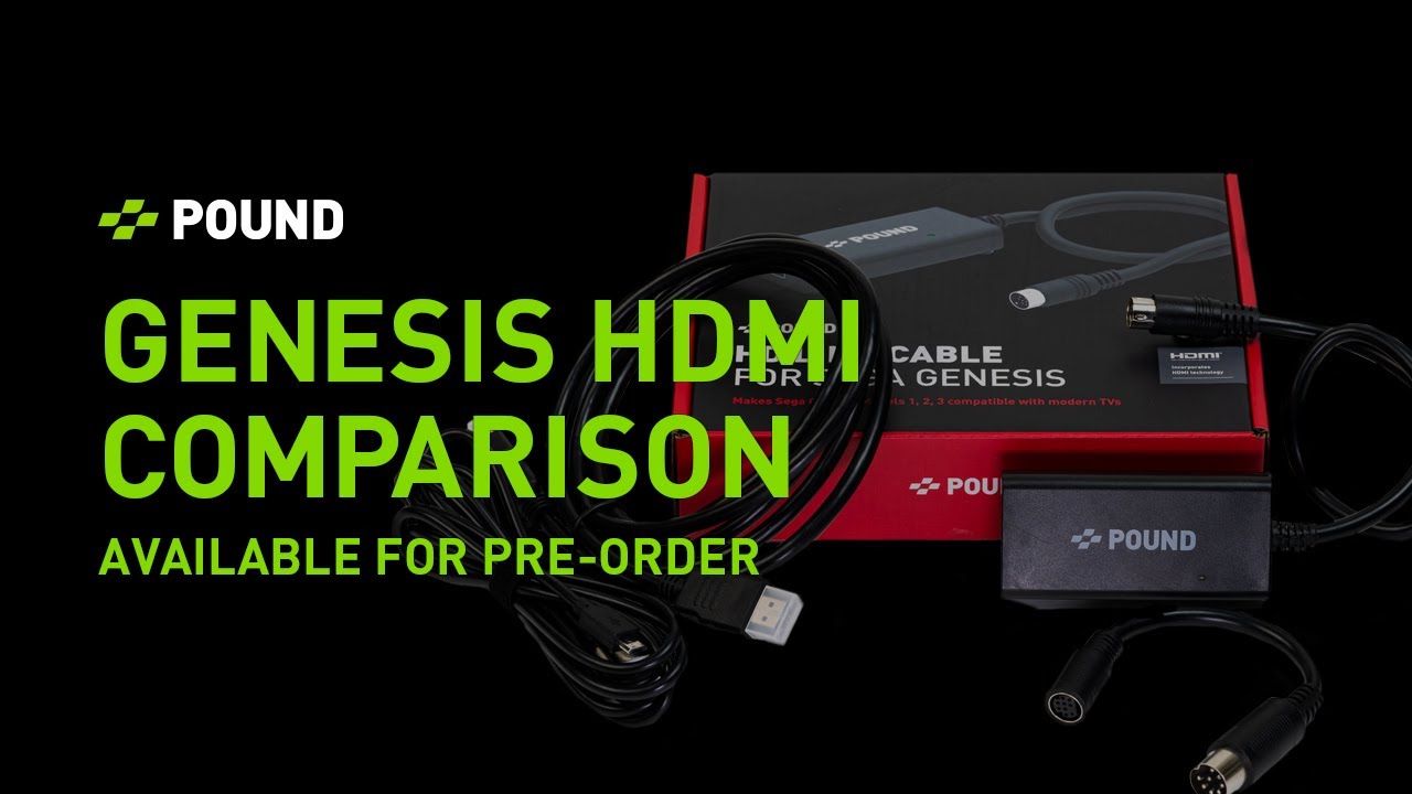 HD Link Cable for the Sega Genesis Comparison Video & Pre-order