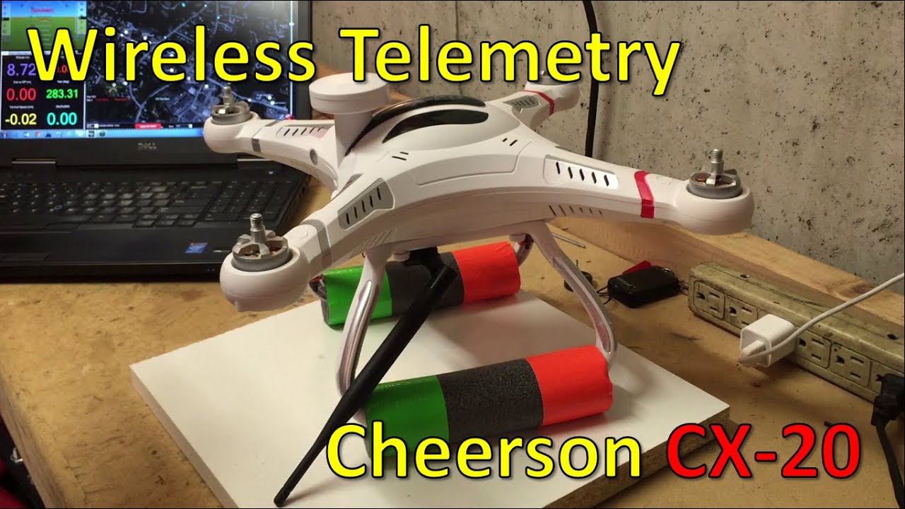 Wireless telemetry for the Cheerson CX-20