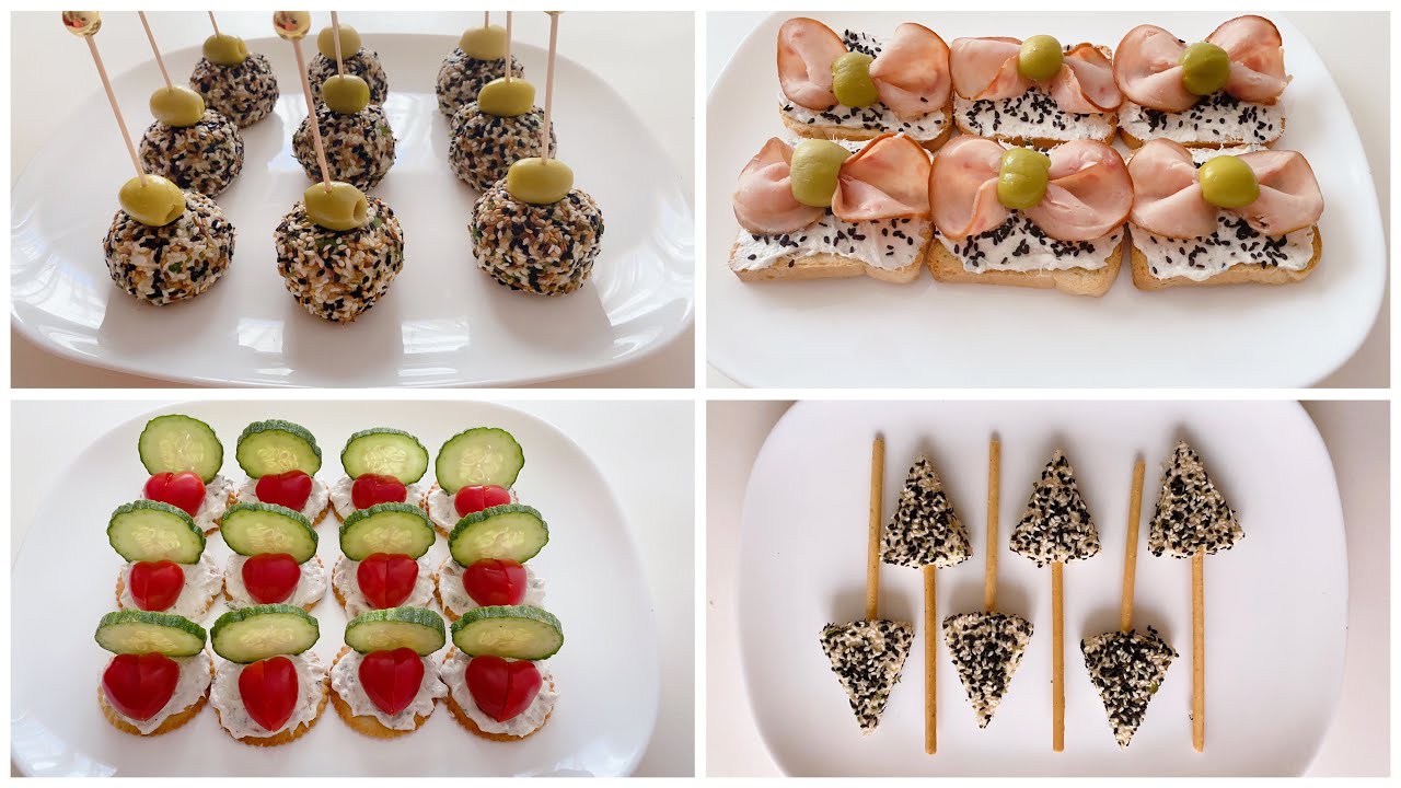 Canapés recipes make your own party food مملحات كنابي مشكلة سهلة