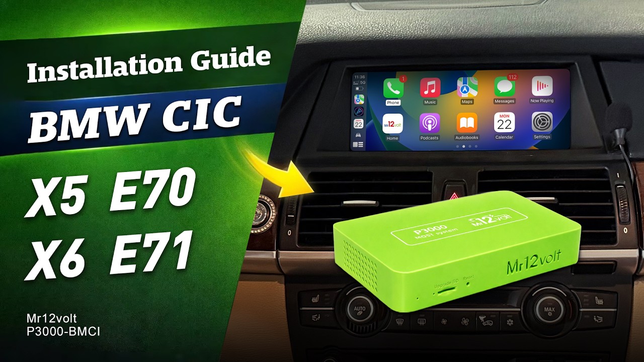 BMW 2011 X5 E70 BMW CIC Wireless CarPlay & Android Auto Upgrade & Installation Manual