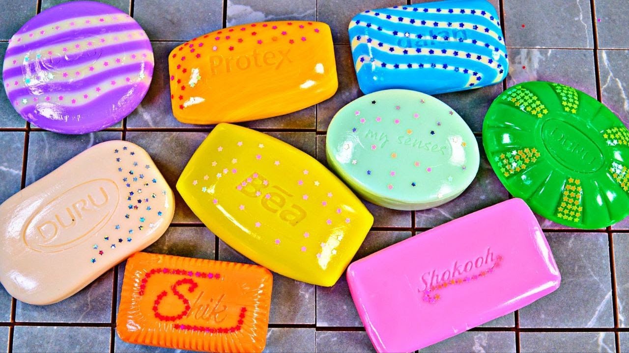 ASMR SOAP. Резка сухого мыла. Satisfying video. Painted soap cutting @ASMRSOAPUK