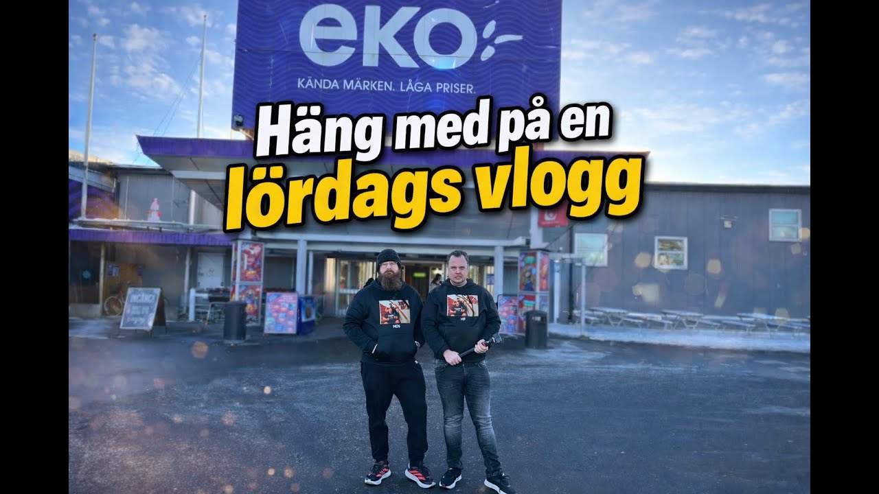 Lördagsvlogg 🇸🇪 | Eko, McDonalds & Snabb Sneak Peek på Hinderbana i Skogen
