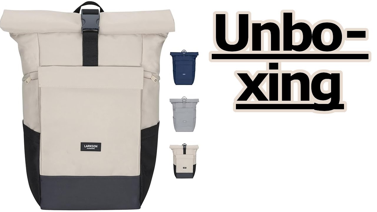 LARKSON Rucksack No 4 Large - Rolltop Backpack 21 L Unboxing Video